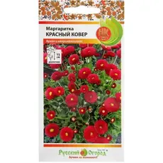 Семена Маргаритка Красный ковер (0,05г. а/ф Русский Огород)