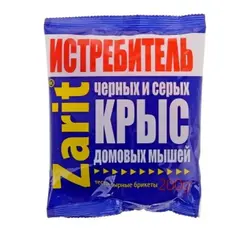 Средство от грызунов Зарит Истребитель ТриКота, тес.-сыр., брик., 200 г