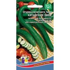 Семена Огурец Китайские Змеи - салатного типа (а/ф Уральский Дачник)