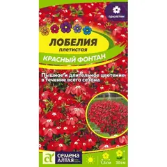 Цветы Лобелия Красный Фонтан плетистая (а/ф Семена Алтая)