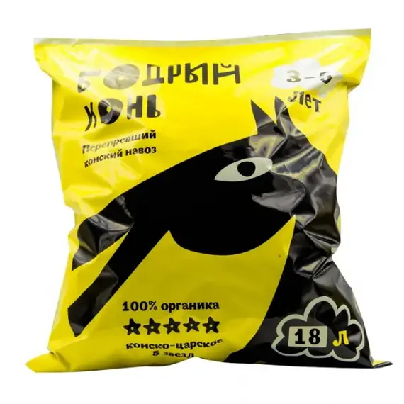 Навоз перепревший "Бодрый конь" 18 литров