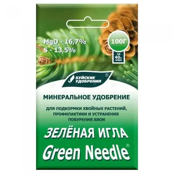 Зеленая игла для хвойных, 100 г