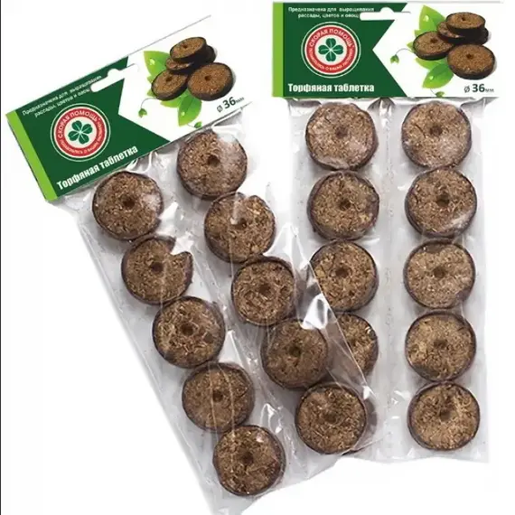Таблетки торфяные Скорая помощь d27 мм, 10 шт
