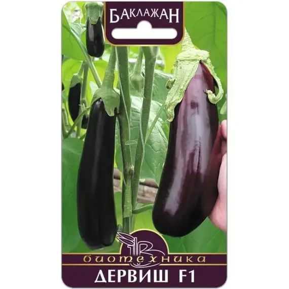 Семена Баклажан Дервиш F1 (а/ф Биотехника)