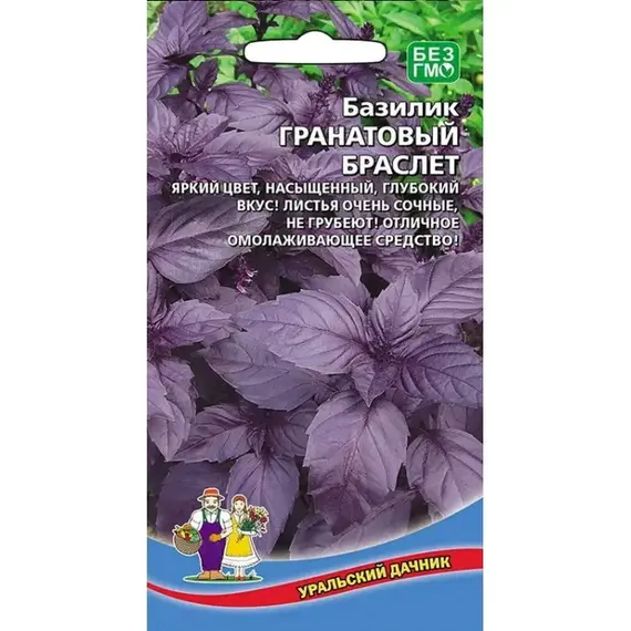 Семена Базилик Гранатовый браслет (а/ф Уральский Дачник)