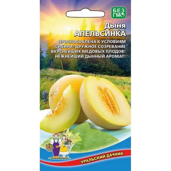 Семена Дыня Апельсинка (а/ф Уральский Дачник)