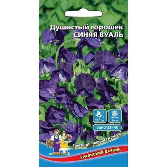 Семена Душистый горошек Синяя вуаль (а/ф Уральский Дачник)