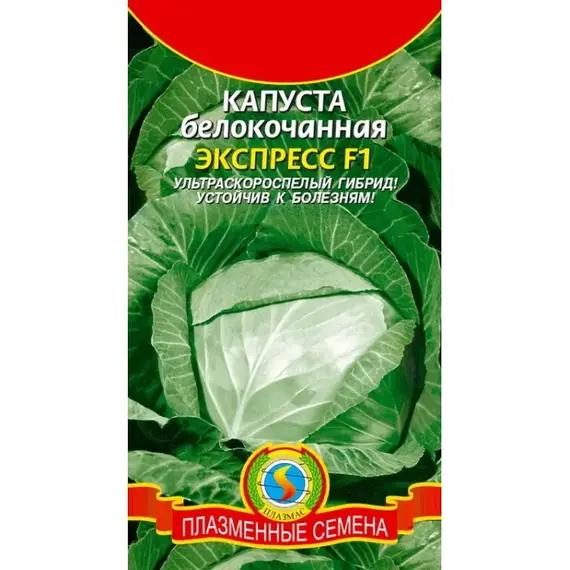 Семена Капуста б/к Экспресс F1 (а/ф Плазменные семена)