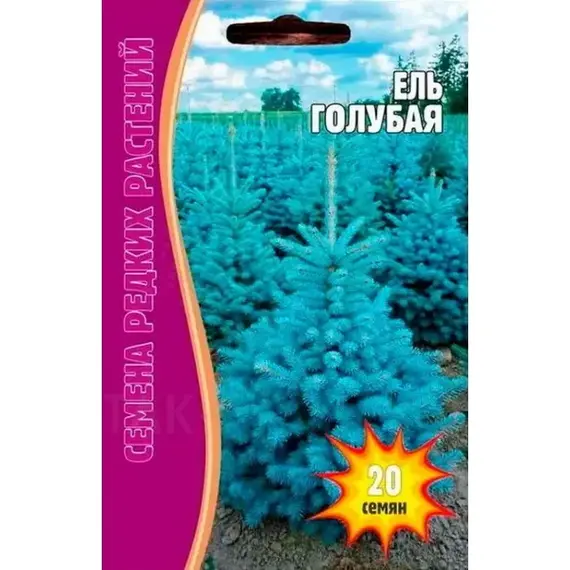 Семена Ель Голубая 20шт (а/ф Редкие семена)