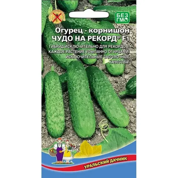 Семена Огурец Чудо на рекорд - корнишон F1 (а/ф Уральский Дачник)