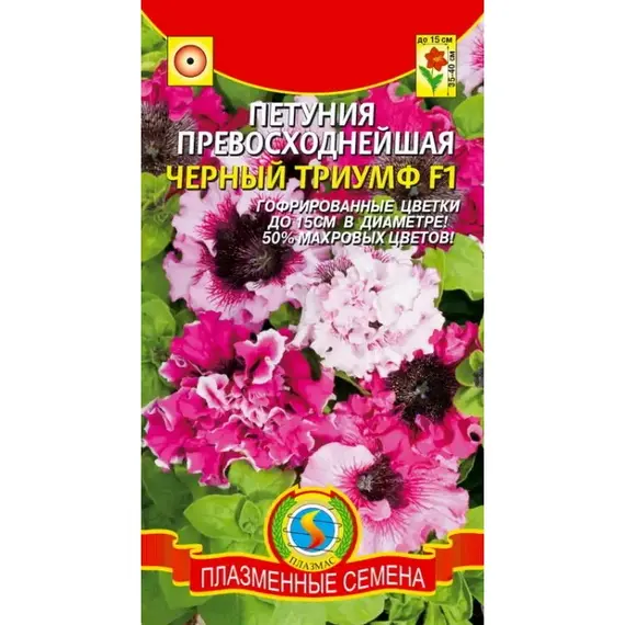 Семена Петуния превосходнейшая Черный Триумф F1 (а/ф Плазменные семена)