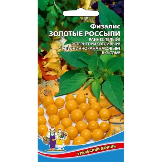Семена Физалис Золотые Россыпи (а/ф Уральский Дачник)